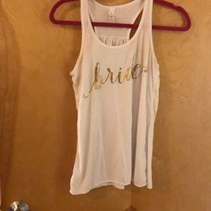 White bride tank top